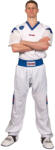  Kickbox egyenruha " Star Edition" , WAKO jóváhagyással, Top Ten, fehér-kék, 140 cm