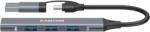 CANYON hub DS-02 4in1 USB-A/C Grey (CNS-TDS02G) - shoppix