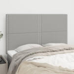 vidaXL 4 db világosszürke szövet fejtámla 72 x 5 x 78/88 cm (VD3116190)