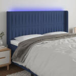 vidaXL kék szövet LED-es fejtámla 163x16x118/128 cm (VD3124298)