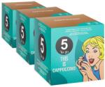 5 to go 3 db-os Cappuccino kávékapszula készlet, 5 db elvitelre, Dolce Gusto kompatibilis, 48 kapszula, 492 g (704384792543)