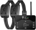 Felliner Elektromos kiképző nyakörv 2 kutyának, Felliner, TZ-H0-S24, hatótávolság 260 méter, vízálló IPX65, elektrosztatikus impulzus, vibráció és lokalizáció, 2, 4G jel, autonómia 170 nap, fekete