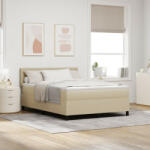 vidaXL Box Spring Ágy matraccal világos zöld szürke 140x200 cm kordbársony szövet (VD3337514)