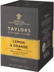 Taylors of Harrogate Fekete tea citrommal és naranccsal, Taylors of Harrogate, 20 db egyenként csomagolt zacskó, 50 gr