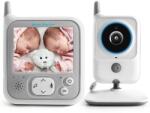 Techsuit Vezeték nélküli babafigyelő, hőmérséklet érzékelő, LCD kijelző, éjjellátó - Techsuit (VB607) - fehér (KF2335498)