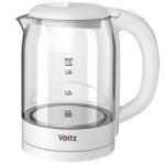 Voltz Cana electrica din sticla Oliver Voltz OV51230X, 2200W, 1.7 L, Incalzitor ascuns, Indicator luminos, Baza 360°, Alb (OV51230X - white) Fierbator