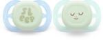 Philips Залъгалки Philips Avent - Ultra Start Night, Sleep с кутия за стерилизиране, 0 - 2 m, 2 броя (00A.0625.001)