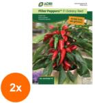 Adrisem Set 2 x Seminte de Ardei Iute pentru Cultivare la Ghiveci, F1 Galaxy, 12 Seminte (RDA-2xADS-857)