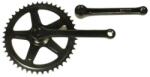 Suntour City négyszögtengelyes single speed hajtómű, 46T, 170mm, acél, fekete