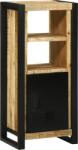 vidaXL Fürdőszobai Fali Szekrény 40x30x90 cm Tömör Durva Fa Mangó (4013611)
