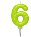 Procos Csillagos számgyertya 6-os (89169) - innotechshop