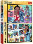 Trefl Lilo és Stitch boldog élete 2x200-as puzzle - Trefl (13334) - innotechshop