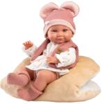 Llorens Llorens: Nica újszülött lány baba puha párnával 38cm (73816) - innotechshop
