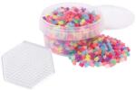Playbox PlayBox: 5mm-es MIDI vasalható glitteres gyöngy 1000db-os hatszögletű alaplappal (2456651) - innotechshop