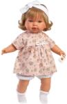 Llorens Llorens: Carla 42cm-es síró baba virágos ruhában fejpánttal (42164L) - innotechshop