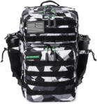 Elitex Training Katonai taktikai hátizsák ELITRAINX V1 HULK 45L sporthoz és utazáshoz 45 LITER fehér|fekete|szürke