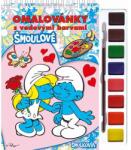 Akim Carte de colorat Akim cu acuarele și pensulă - Ștrumfii (AK9534)