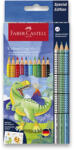 Faber-Castell Creioane colorate FABER-CASTELL Color Grip Dinosaurus 13 buc (0086-2015450) Carte de colorat