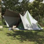 vidaXL Családi sátor Tipi Zöld 12-Fős Vízálló (42000984)