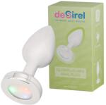 Desirel GlowPlug - világító anál plug - kicsi (ezüst) - vagyaim