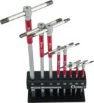 CONDOR Set de șurubelnite turbo cu mâner în T cu 3 căi, 8 bucăți, interior în 6 puncte. 5/64-3/8", Condor 2018Z (CR-2018Z) Surubelnita