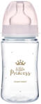 Canpol babies BABIES Széles szájú palack Royal Baby 240 ml rózsaszín - vitalcafe
