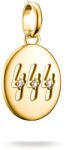 Thomas Sabo 444-es angyalszámú medál, kövekkel, aranyozott - CC1251-414-14 (CC1251-414-14)