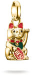 Thomas Sabo Aranyozott színes, integető macska connect medál - CC1260-427-7 (CC1260-427-7)