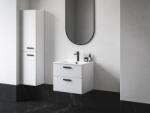RAVAK Chrome II SB 39 magasszekrény bal, fehér, fekete fogantyúval 152 mm X000001748
