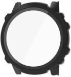  Amazfit Falcon, Műanyag védőkeret, kijelzővédő üveggel, közepesen ütésálló, szíj nélkül, fekete