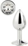  Gleaming Love - anál plug (ezüst) - erotikashow