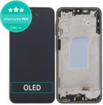 Samsung Galaxy A26 A266E - LCD Kijelző + Érintőüveg + Keret (Black) OLED, Black