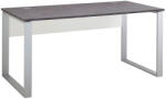 Germania Barna Altino íróasztal, 160 x 80 cm, fehér lábazattal (4150-261)