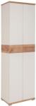 GERMANIA Fehér Topix szekrény 199 x 59 cm-es méretben, tölgyfa dekorral (3774-513)