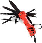 HARAHU CO-37289 FTS-01 multifunkciós outdoor kés - Piros KP37289