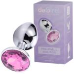Desirel Pink Jewel L - anál plug (ezüst-pink) - shop