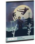 Ars Una 2. osztályos vonalas füzet A5 - Ninjas in the dark