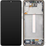 Samsung Galaxy SM-A336B A33 5G kompatibilis LCD kijelző, Király fekete