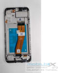 Samsung Galaxy A02s kompatibilis LCD modul kerettel, OEM jellegű, fekete