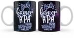Nevesajándék Bögre Apáknak - Gamer Apa Vagyok - Apák Napi Ajándék (B1351)