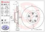 BREMBO féktárcsa BREMBO 09.9870. 11 for PORSCHE, VW (09.9870.11)