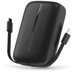 DEVIA Kintone Series - USB + Type-C - powerbank + Type-C/Lightning kábel - 10.000 mAh - fekete - rexdigital