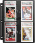  Ultra Pro Page for Graded PSA Slabs Black 4 helyes PSA bevizsgált tokhoz tartó lap - fekete