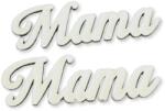  Natúr fa - Mama felirat - fehér 10cm 2db/csomag