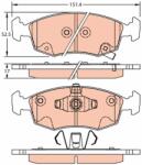 TRW Set placute frana TRW GDB2301 (GDB2301)