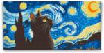  Gyémántszemes kirakó - Vincent Van Gogh - Csillagos éj és a macska Méret: 40x80cm, Keretezés: Keret nélkül (csak a vászon), Gyémántok: Kerek
