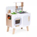 ECOTOYS Bucatarie din lemn pentru copii cu accesorii, 58 x 29 x 73 cm, Ecotoys (EDIW10C863) Bucatarie copii