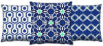 Aberto Design Puha és stílusos párnakészlet (3 részes), 43 x 43 cm | 50% pamut és 50% poliészter, mosható és vasalható, rejtett cipzár, szilikon töltet | Tökéletes otthoni dekorációhoz (84929-417GRV0166)
