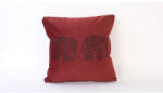 Aberto Design Kézzel készített Claret Red Velvet párnahuzat (50 x 50 cm) | 100% Soft Velvet | Elegáns lakberendezés nappali és hálószobába | Luxus érintés (85736-849BLC3206)