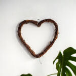  Szívkoszorú barna 25cm - csinaldmagadshop